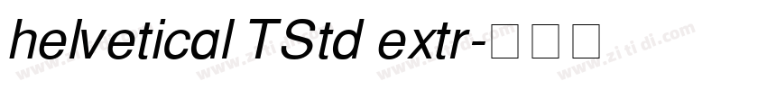 helvetical TStd extr字体转换